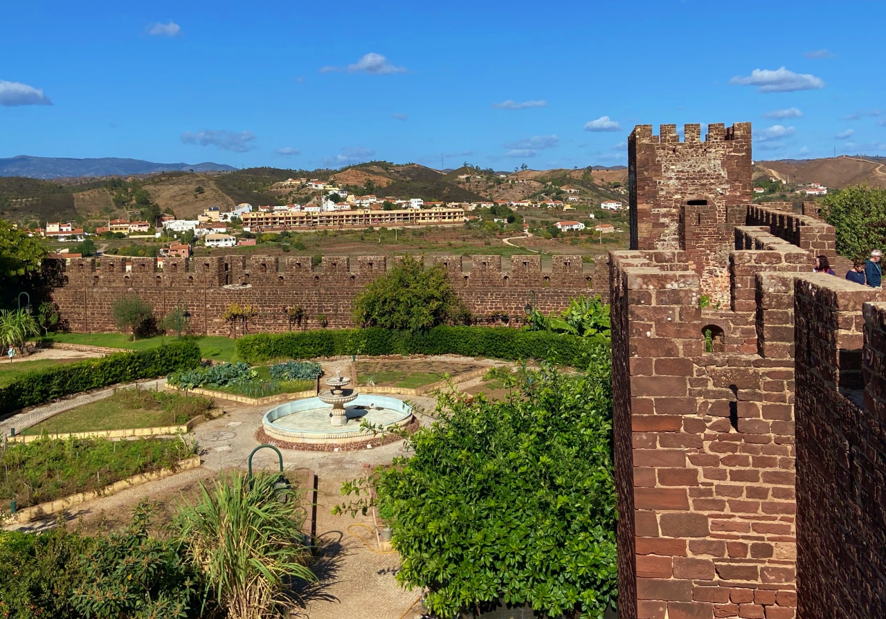 uitzicht vanuit het kasteel in Silves
